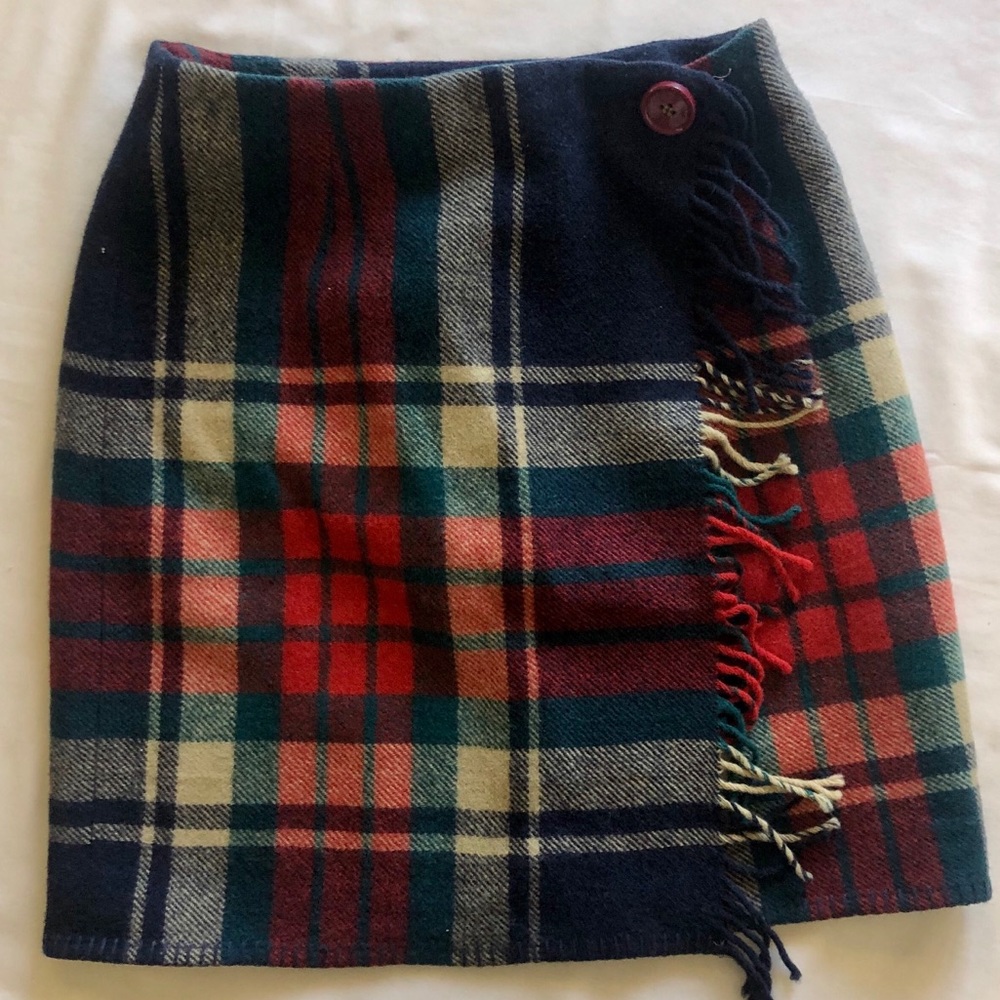 Ralph Lauren | VINTAGE Wool Wrap Mini Skirt